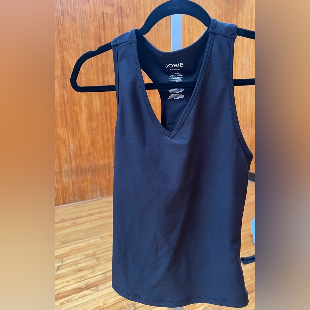 Black Sleeveless Tank Top Athletic Style